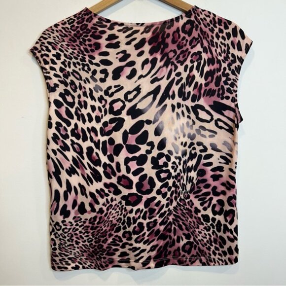 Laura Leopard Print Top Pink - Picture 8 of 8